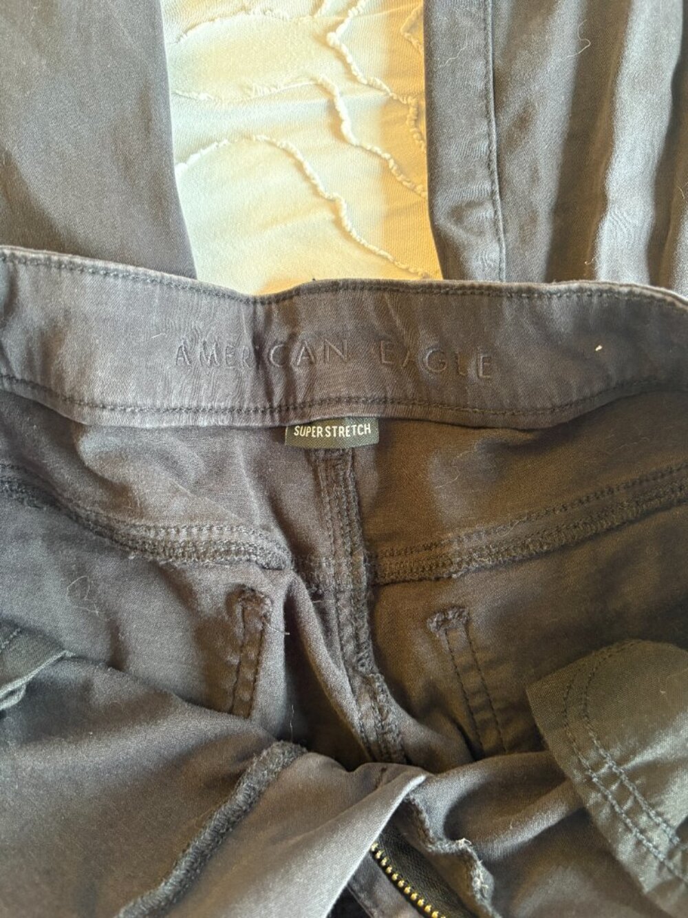 American Eagle Velvet Jegging - Black - Picture 3 of 6